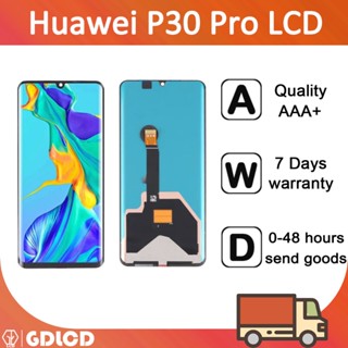 หน้าจอแสดงผลสัมผัส Lcd ดิจิไทเซอร์ Huawei P30 Pro VOG-L29 VOG-L09 สําหรับ P30 Pro