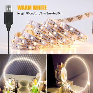 5V แต่งหน้าไฟหน้ากระจก Strip USB ตกแต่ง Light Strip ความงามโคมไฟผนังกันน้ำกระจกโคมไฟสำหรับ Home ตกแต่ง