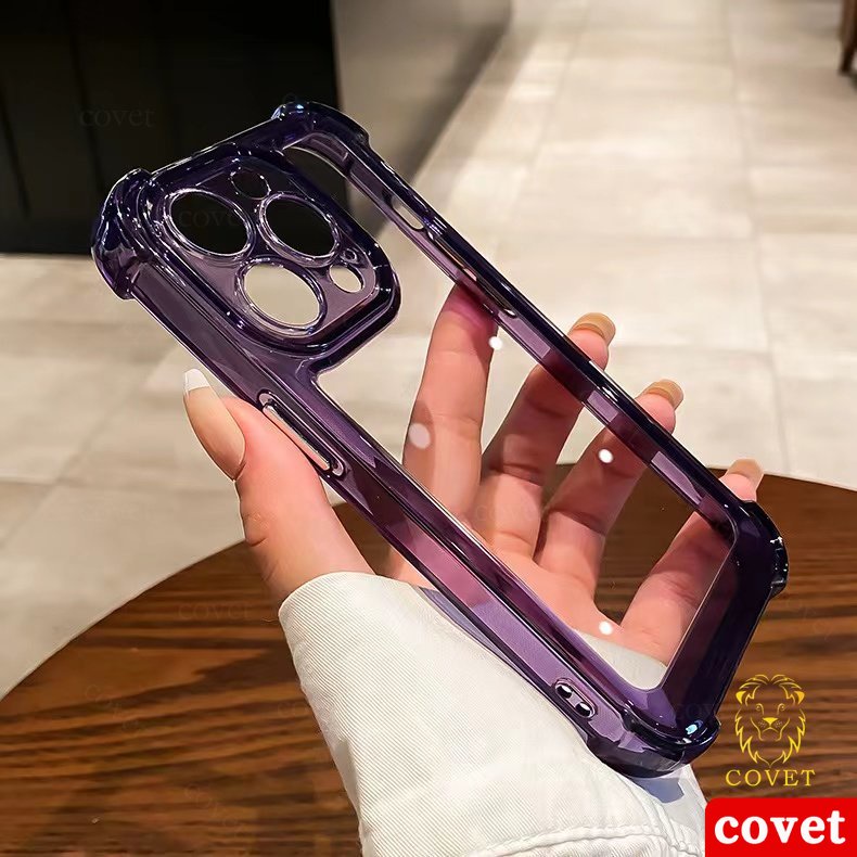 EIRVEXEL เคสกันกระแทกโปร่งใส สำหรับ iPhone 11 12 13 14 15 16 17 Pro Max X XS XR 7/8 Plus