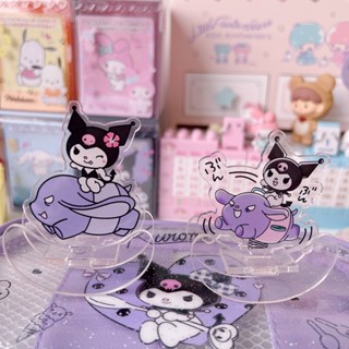 สแตนดี้อะคริลิคใส รูป Sanrio Kuromi น่ารัก ขนาดเล็ก ของเล่น ของขวัญ สําหรับตกแต่งโต๊ะ