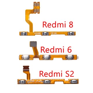 สายแพสวิตช์ปุ่มปรับระดับเสียง เปิดปิด สําหรับ XiaoMi Redmi 6 8 S2