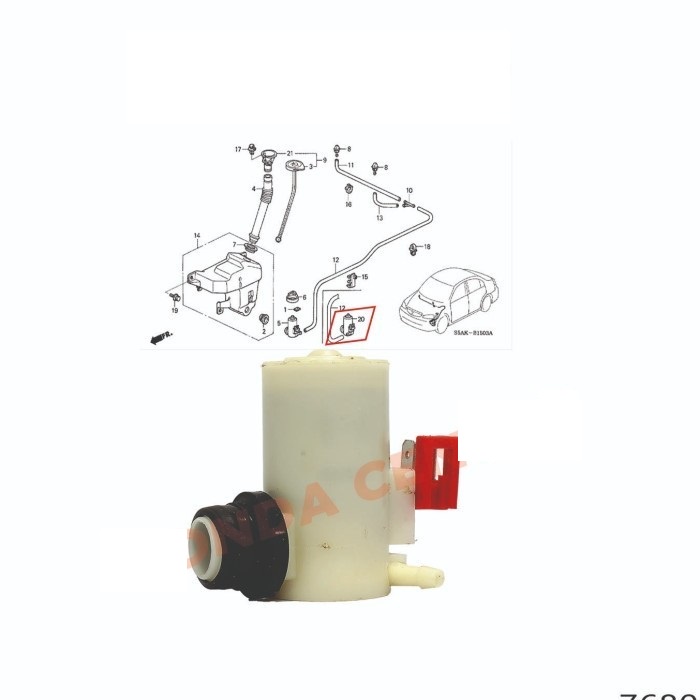 ร้าน Aveiro - เครื่องซักผ้า dynamo มอเตอร์ใบปัดน้ําฝน odyssey ra6 ra8 2000 2001 2002 2003 เครื่องซัก