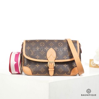 LOUIS VUITTON DIANE 24 EBENE MONOGRAM CANVAS GHW MICROCHIP