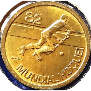 เหรียญ​โปรตุเกส​ Portugal, 1 Escudo, (ที่ระลึก​ Roller Hockey​ Championships), #​2553T, ไม่​ผ่าน​ใช้​ UNC