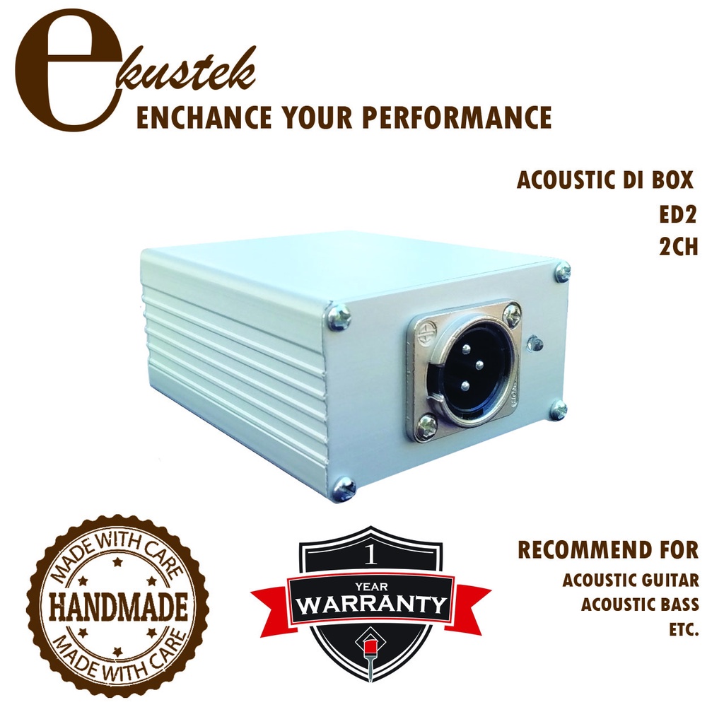 1 Channel  Acoustic active DI box (Handmade) Ekustek ED1