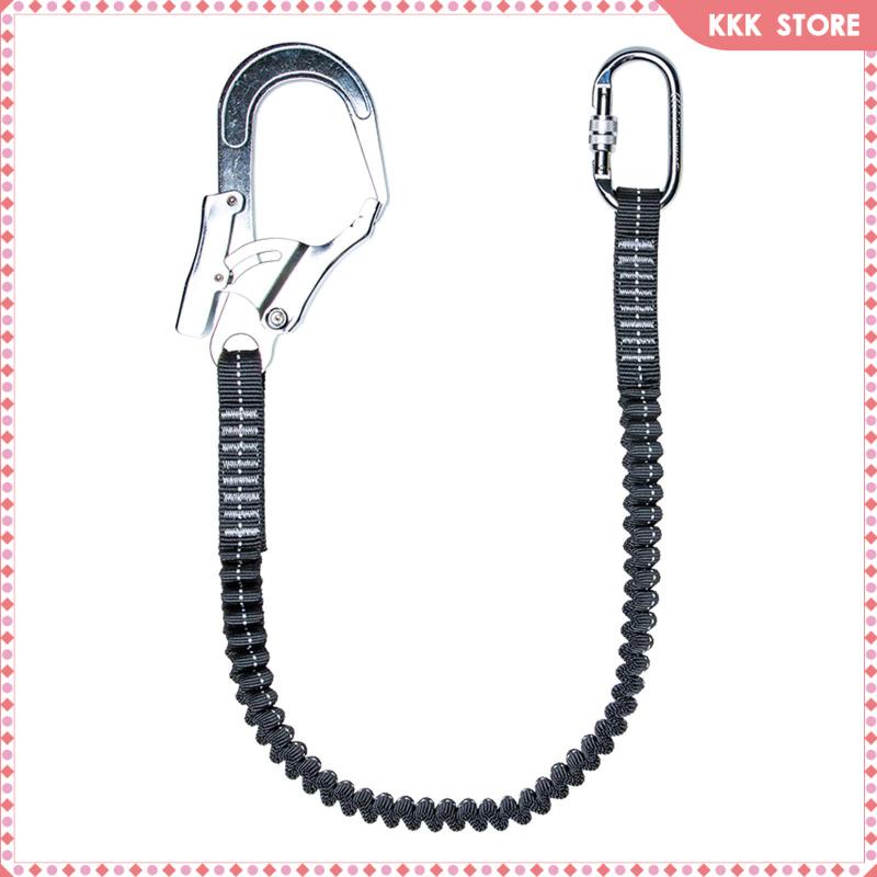 Tool Lanyard Safety Harness Lanyard Bungee Cord With Carabiner