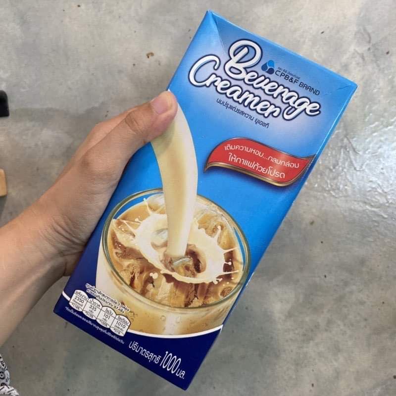 เก็บโค้ดส่งฟรี✅️cpb&f creamer 1000ml✅️ ซอสกาแฟ นมผสม สำเร็จรูปพร้อมปรุง(ใช้แทนนมข้นหวานและนมข้นมัน)