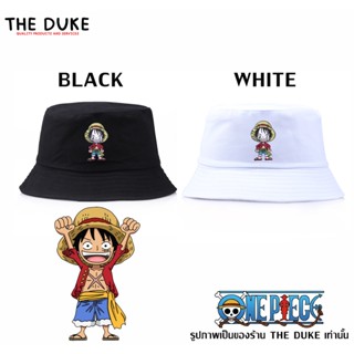 หมวก ลูฟี่ Luffy มังกี้ดีลูฟี่ วันพีช หมวกบักเก็ต bucket มี 2 สี ขาวดำ หมวกแฟชั่น