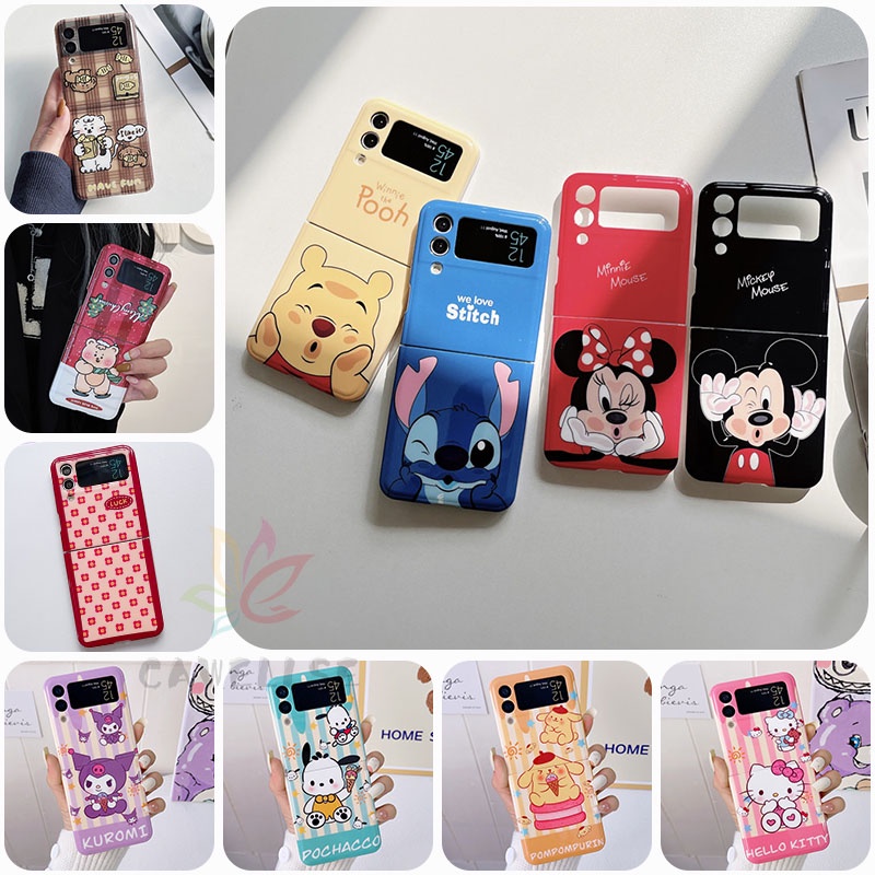 เคสโทรศัพท์มือถือ กันกระแทก ลายการ์ตูนมอนสเตอร์น่ารัก สําหรับ Samsung Galaxy Z Flip 4 Z Flip 3 Z Fli