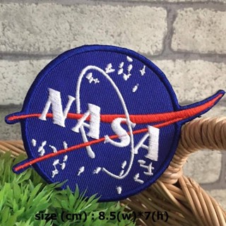 Nasa Space ตัวรีดติดเสื้อ อาร์มรีด อาร์มปัก ตกแต่งเสื้อผ้า หมวก กระเป๋า แจ๊คเก็ตยีนส์ Embroidered Iron on Patch