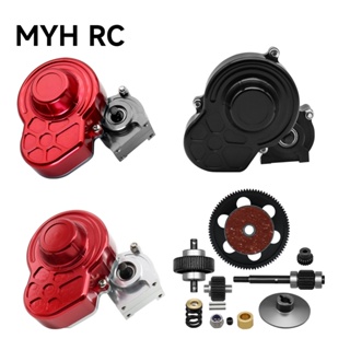 Myhrc กล่องเกียร์โลหะ SCX10 48P พร้อมมอเตอร์เกียร์ สําหรับรถไต่หินบังคับ 1/10 Axial SCX10 9028 90047