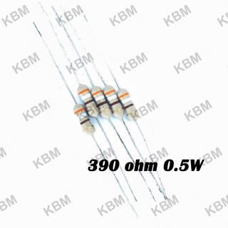 Resistor ตัวต้านทาน 390 ohm 0.25W 0.5W 1W 2W 5W 10W