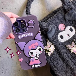 🔥เตรียมจัดส่ง🔥เคสไอโฟน 14 Pro Max 13 12 11 เคส for เคสไอโฟน11 การ์ตูน คุโรม TPU พกง่ายๆ การป้องกันการตก Case