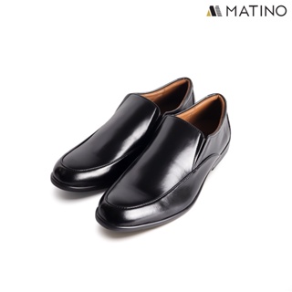 MATINO SHOES รองเท้าชายคัทชูหนังแท้ รุ่น MC/B 82080 - BLACK