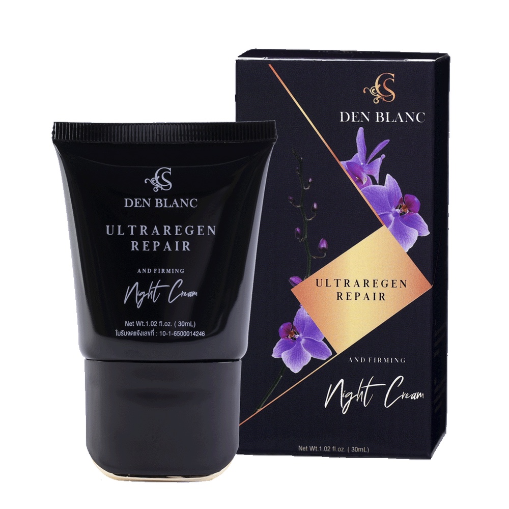ไนท์ครีมเด็นบลังค์ สูตรเพิ่มความชุ่มชื้น หลอดขนาด 30 ml. ครีมบำรุงหน้า สกินแคร์ บำรุงผิวให้ชุ่มชื้น