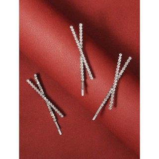 กิ๊บเพชร set 3 ชิ้น กิ๊บติดผม เพชรตัวX พร้อมส่ง! (#P3-H)