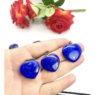 1Pc Natural Royal Blue Lapis Lazuli Heart Shape pendant for man and woman / Top High Quality Lapis necklace With Chain.