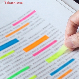 (Takashitree) สติกเกอร์กระดาษโน้ต แบบใส เรืองแสง สําหรับคั่นหนังสือ เครื่องเขียน ของขวัญเด็ก โรงเรียน สํานักงาน