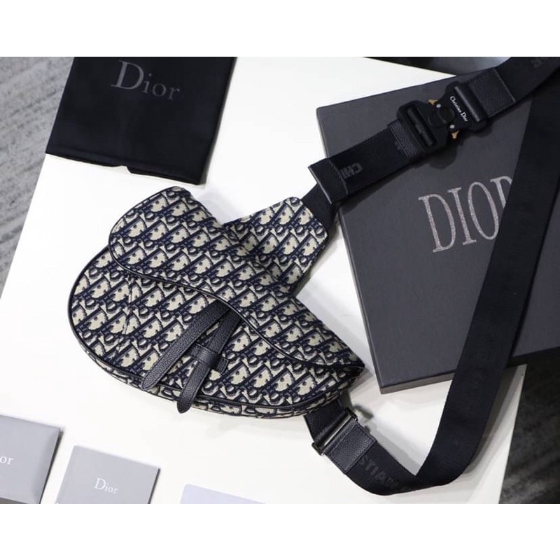 พร้อมส่ง New Dior Oblique saddle belt bag(Ori)