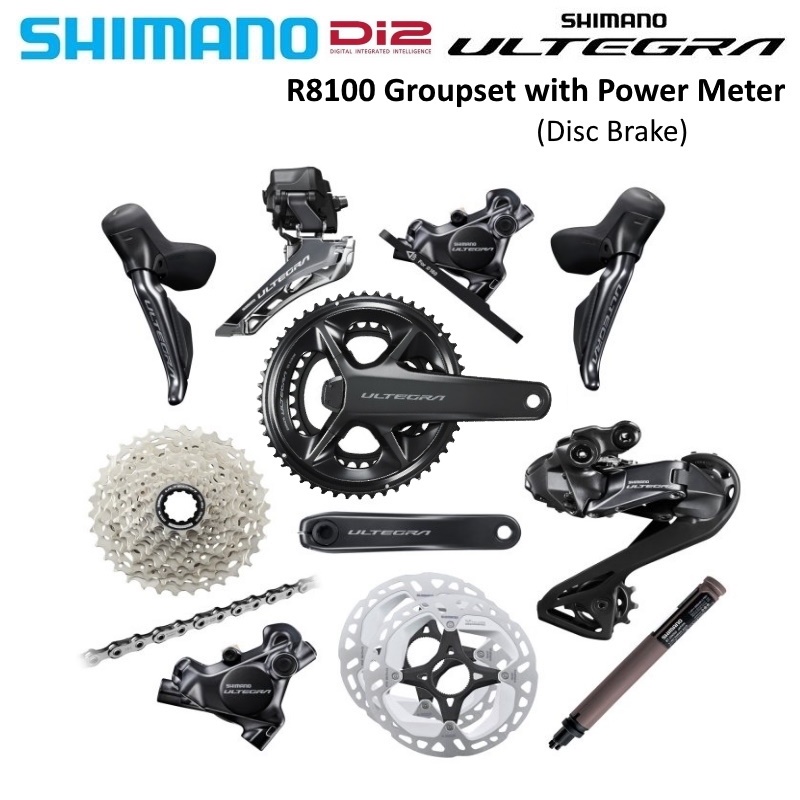 ชุดเกียร์ Ultegra Di2 12speed Disc Brake R8170 with Power Meter (R8100) ใหม่ล่าสุด ดิสเบรค เต็มกรุ๊ป