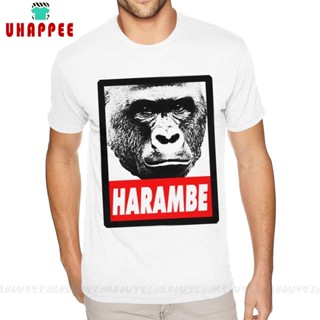 ถูกที่สุด เสื้อยืดลําลอง แขนสั้น พิมพ์ลาย Harambe War Of The Planet Of The Apes สีขาว สําหรับผู้ชาย