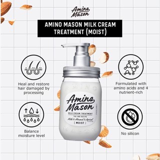 Amino Mason Milk Cream Treatment Moist 450ml