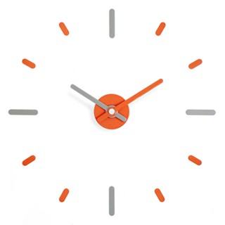 นาฬิกา On-Time V2 (Morphin) ไม่มีเข็มวิ สองสีเทาผสม Wall Clock DIY นาฬิกาแขวนผนัง ติดผนังไม่เจาะผนัง เข็มนาฬิกาใหญ่
