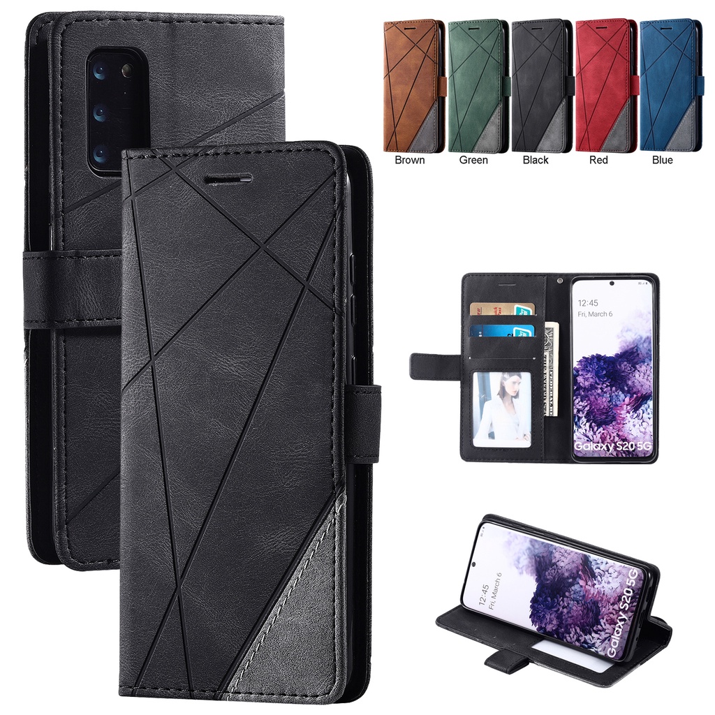 เคสฝาพับ เคสเปิดปิด Case for iPhone 11 15 Pro Max 12 13 mini 14 7 8 Plus SE 2020 2022 SE2 SE3 เคสโทรศัพท์หนัง TPU นิ่ม ฝาพับ พร้อมช่องใส่บัตร Splice Leather Case Flip Cover Wallet With Card Slots Holder Hand Strap Lanyard ฝาพับหนัง