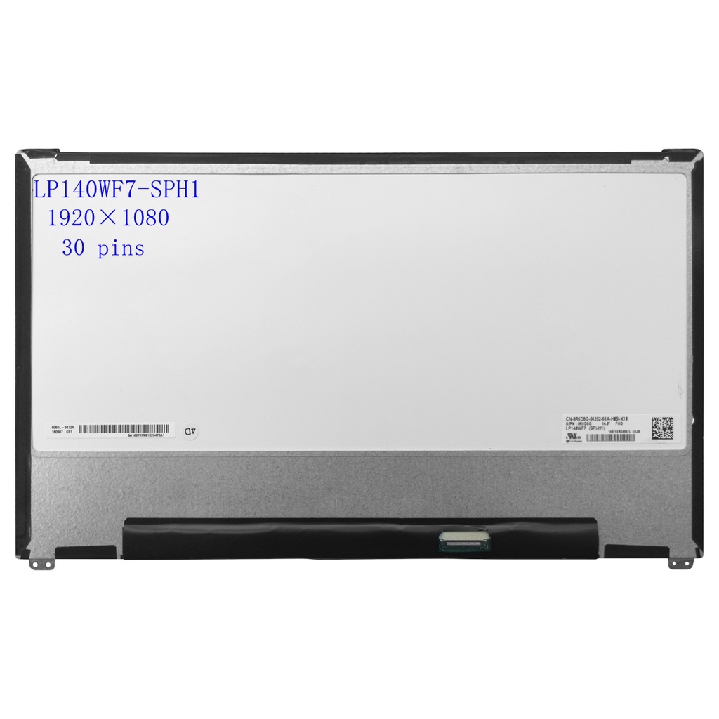 14.0 นิ้วแล็ปท็อปหน้าจอ LCD LP140WF7-SPH1 NV140FHM-N47 จอแสดงผล LED Non-Touch Matrix เปลี่ยน FHD 192
