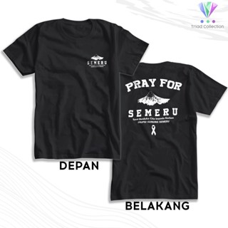 เสื้อยืด ลายภาวนา สําหรับ SEMERU Mourning The Eruption Of Mount SEMERU | ชุดเสื้อผ้าอินโดนีเซีย Disaster Distro A2444