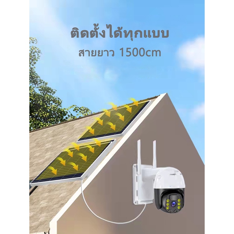 HVISION สุ่มแถมซิมฟรี กล้องวงจรปิดโซล่าเซลล์ 36W ใช้ได้30วัน กล้องวงจรปิด sim 4g AIS TRUE DTAC กล้องวงจรปิดไร้สาย