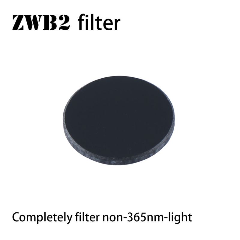 ฟิลเตอร์ ZWB2 เส้นผ่าศูนย์กลาง 20.5 มม. ความหนา 2 มม. สําหรับไฟฉาย UV Convoy S2 S2+ 365nm