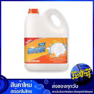 น้ำยาล้างจาน ดิชซุปเปอร์ กลิ่นส้ม 3600 มล. ทีโพล์ tee-pole Dishwashing Liquid, Dish Super, Orange Scent น้ำยา ล้างจาน ทำ