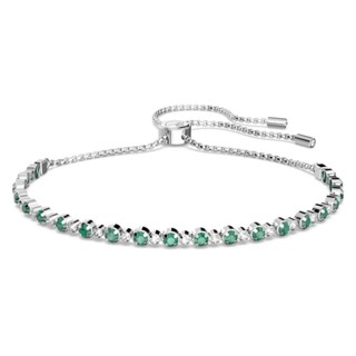 (พร้อมส่ง)*New*SWAROVSKI Subtle bracelet Round cut, Green