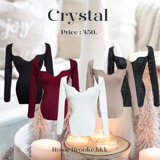 MN18 l CRYSTAL เสื้อไหมพรมกลิตเตอร์