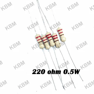 Resistor ตัวต้านทาน 220 ohm 0.25W 0.5W 1W 2W 3W 5W 10W
