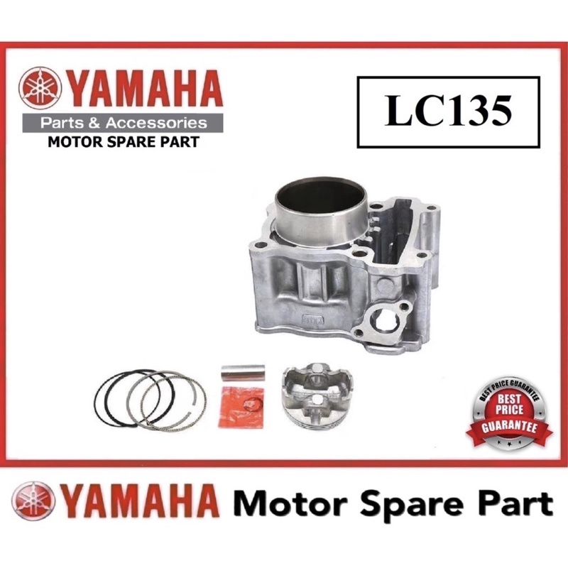 YAMAHA LC135 CYLINDER BLOCK // STD 54MM BLOK SET ASSY PISTON PIN CLIP LC135 RACING block lc135 std