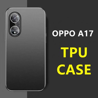 TPU CASE เคสออฟโป้ OPPO A17  เคสซิลิโคน เคสนิ่ม สวยและบางมาก เคสสีดํา  [ส่งจากไทย] icitcase