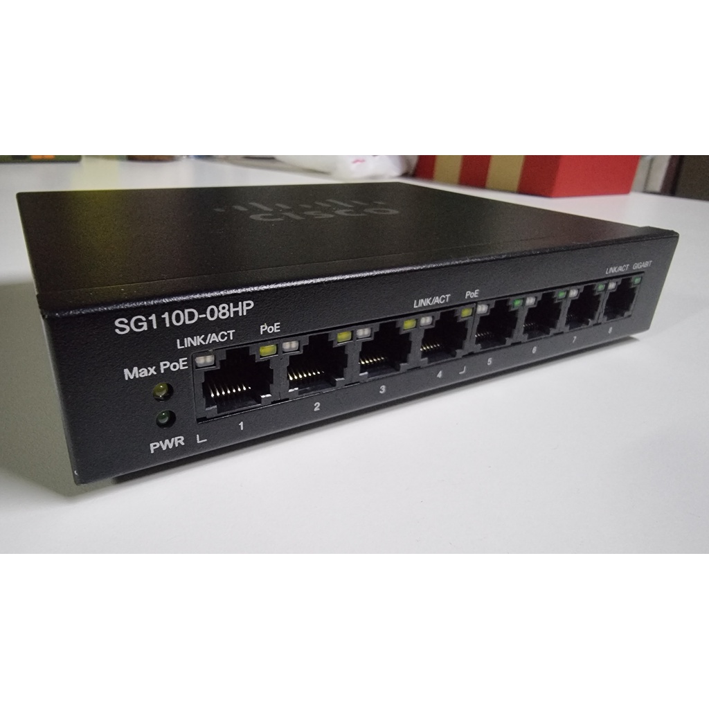 Cisco SG110D-08HP Switch PoE 8-Port Gigabit | Shopee Thailand