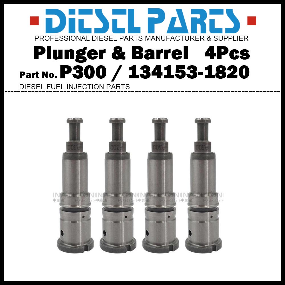 ลูกสูบ P300 ลูกสูบและประกอบถัง 4 ชิ้น 134153-1820 สําหรับ ISUZU GIGA C/E Series 8PE1 15.2d / 10PE1 1