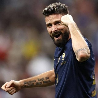 เสื้อยืดกีฬาแขนสั้น ลายทีมชาติฟุตบอล World Cup France Jersey Giroud SY3 22-23 ชุดเหย้า พลัสไซซ์ YS3