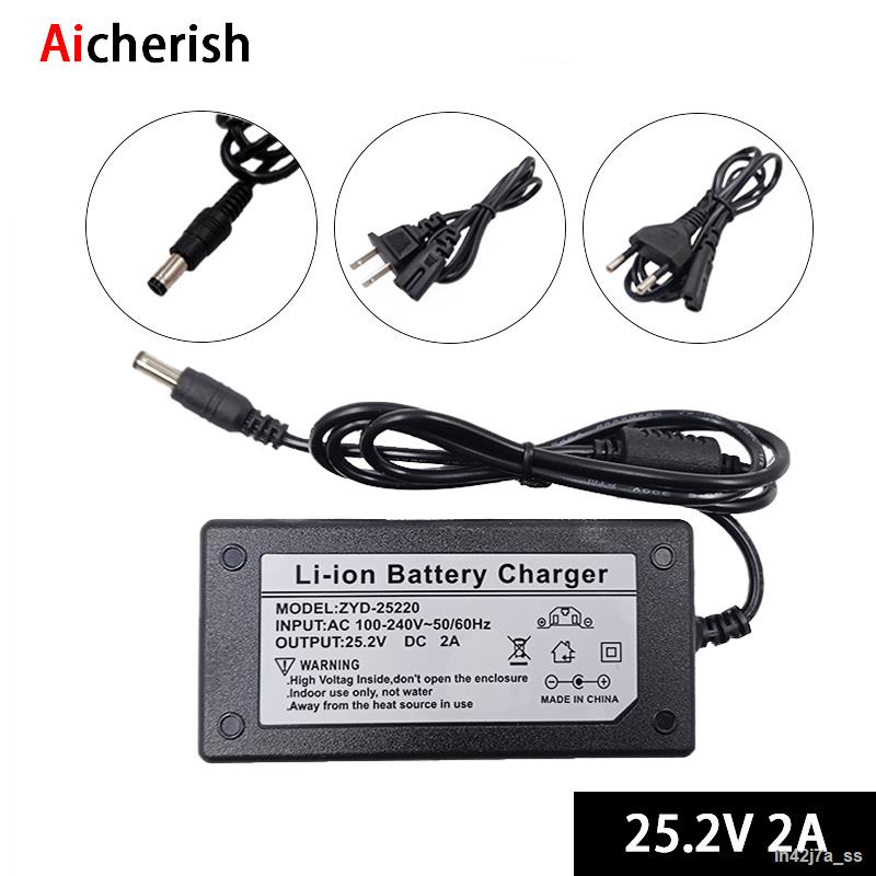 25.2V 2A Lithium Battery Charger 18650 Battery Charger , For Electric