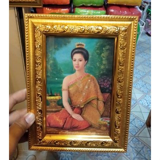 พระพี่นาง ใส่ กรอบรูปกระจก มีติดบ้าน ขอขอบคุณ ของฝาก ที่ระลึก ตกแต่งบ้าน