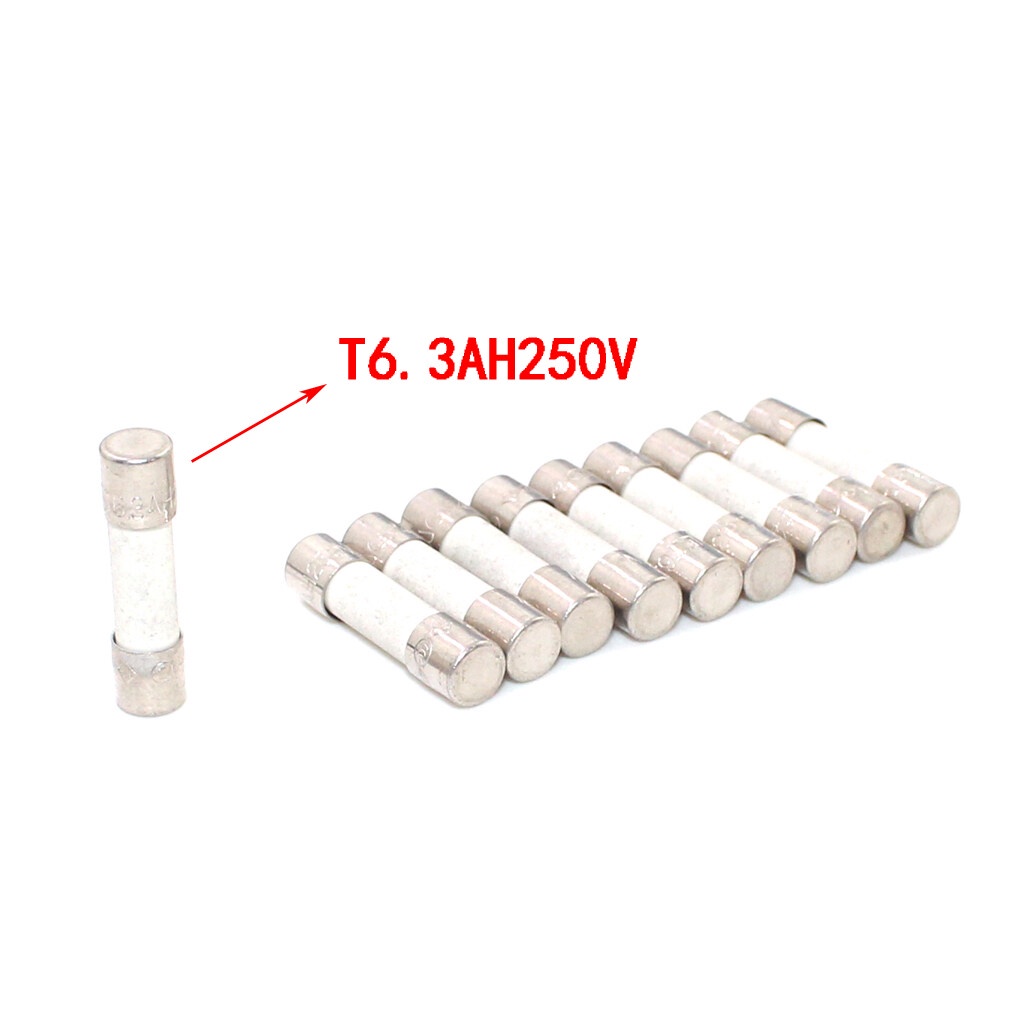 ใหม่ ฟิวส์เซรามิค ทรงกระบอก 5*20 มม. T6.3AH250V T 1 2 2.5 3.15 4 6.3 8 10AH 250V คุณภาพสูง 20 ชิ้น ต