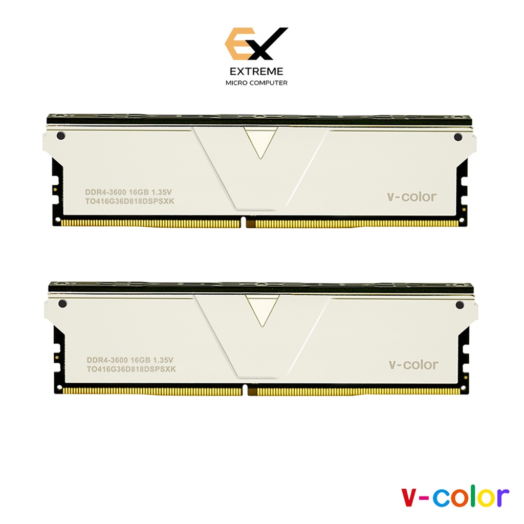 แรมพีซี 32GB (16GBx2) DDR4 3600 MHz v-color SKYWALKER PLUS (NON RGB)