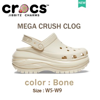 crocs แท้ crocs mega crush clog รองเท้าจระเข้  รองเท้าแตะเสริมส้น #207988