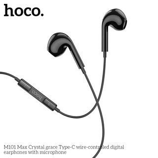 Hoco M101 Max หูฟัง เอียร์บัด รองรับ ซัมซุง, l Pad, Huawei แจ็ค Aux 3.5mm, Type-C Samsung หูฟังมีไมค์ มีปุ่มคอนโทรล hc3