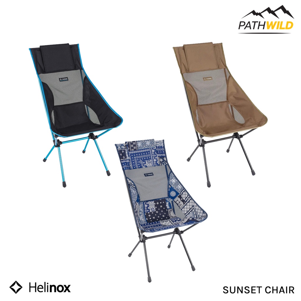เก้าอี้แคมปิ้ง HELINOX SUNSET CHAIR ประกอบง่าย พับเก็บได้เล็ก พนักพิงสูง นั่งสบาย