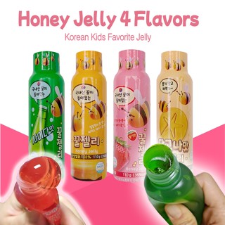 Honey Jelly 110 กรัม 4 รส (แบบท่อ) - รสดั้งเดิม / สตรอเบอร์รี่ / สไปรต์ / ดัลโกน่า / เยลลี่ เด็ก เกาหลี / ผลิตในเกาหลี