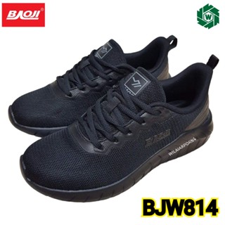 Baoji BJW814 รองเท้าผ้าใบหญิง สีดำ ไซส์ 37-41  ซล.